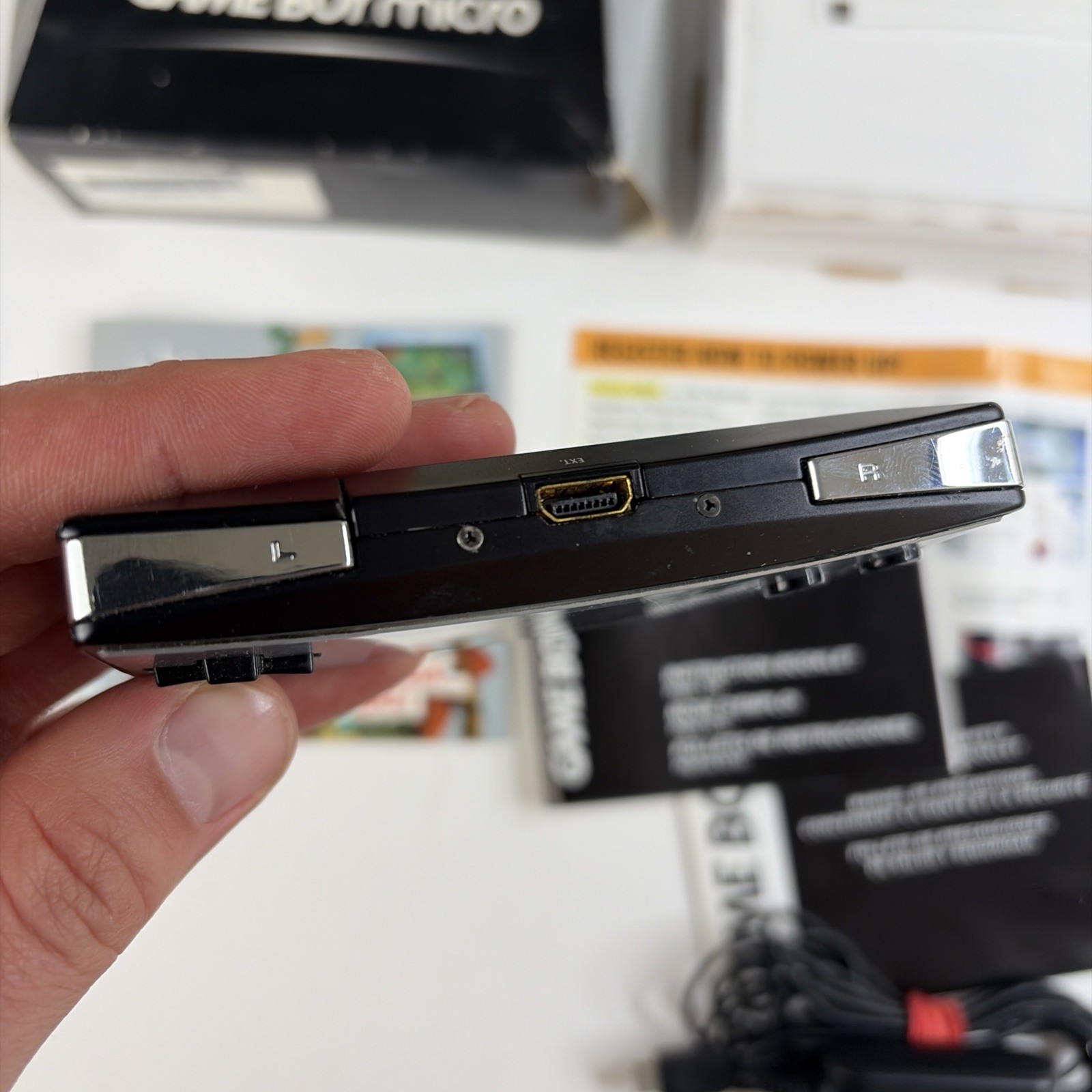 Gameboy micro With Complete In big box Inserts, Charger, Faceplates OEM