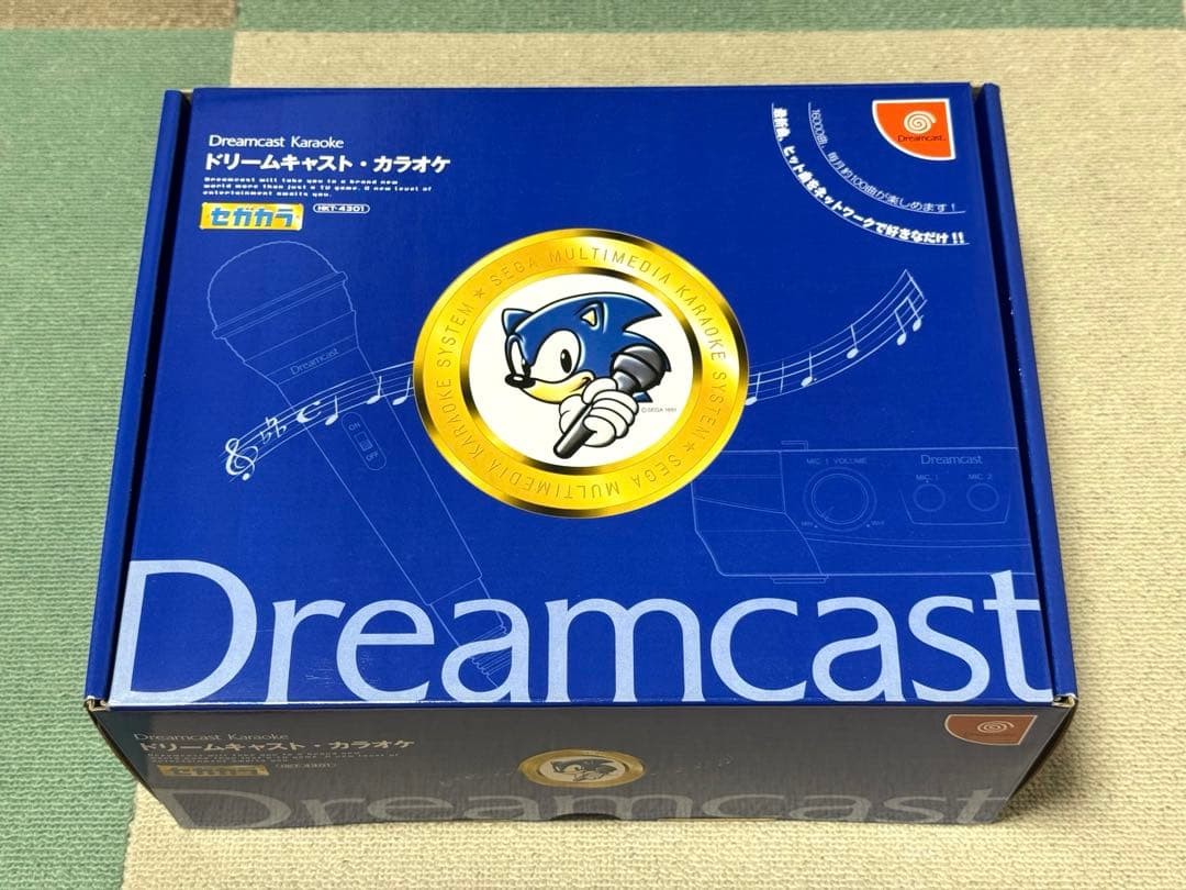 Sega Dreamcast Karaoke Segakara HKT-4301 Sonic Boxed Japan Retro Console Unit
