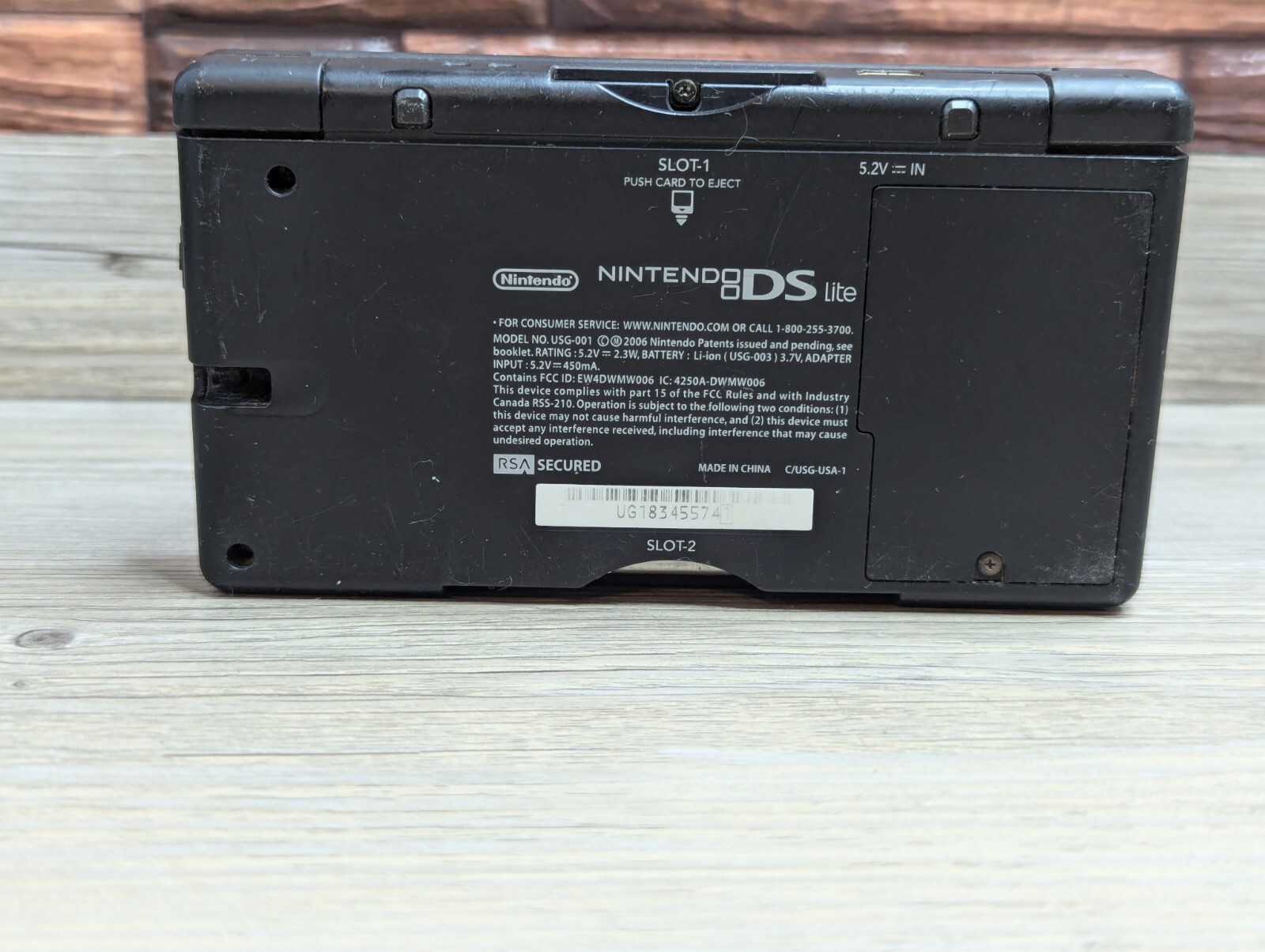 Nintendo DS Lite Handheld Console C/USG-USA-1 Slot Cover Stylus Charger 3 Games