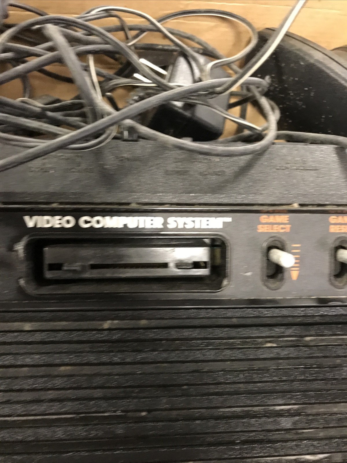 Atari 2600 Black Video Game Console with 2 Controllers, Original Box w/ Games