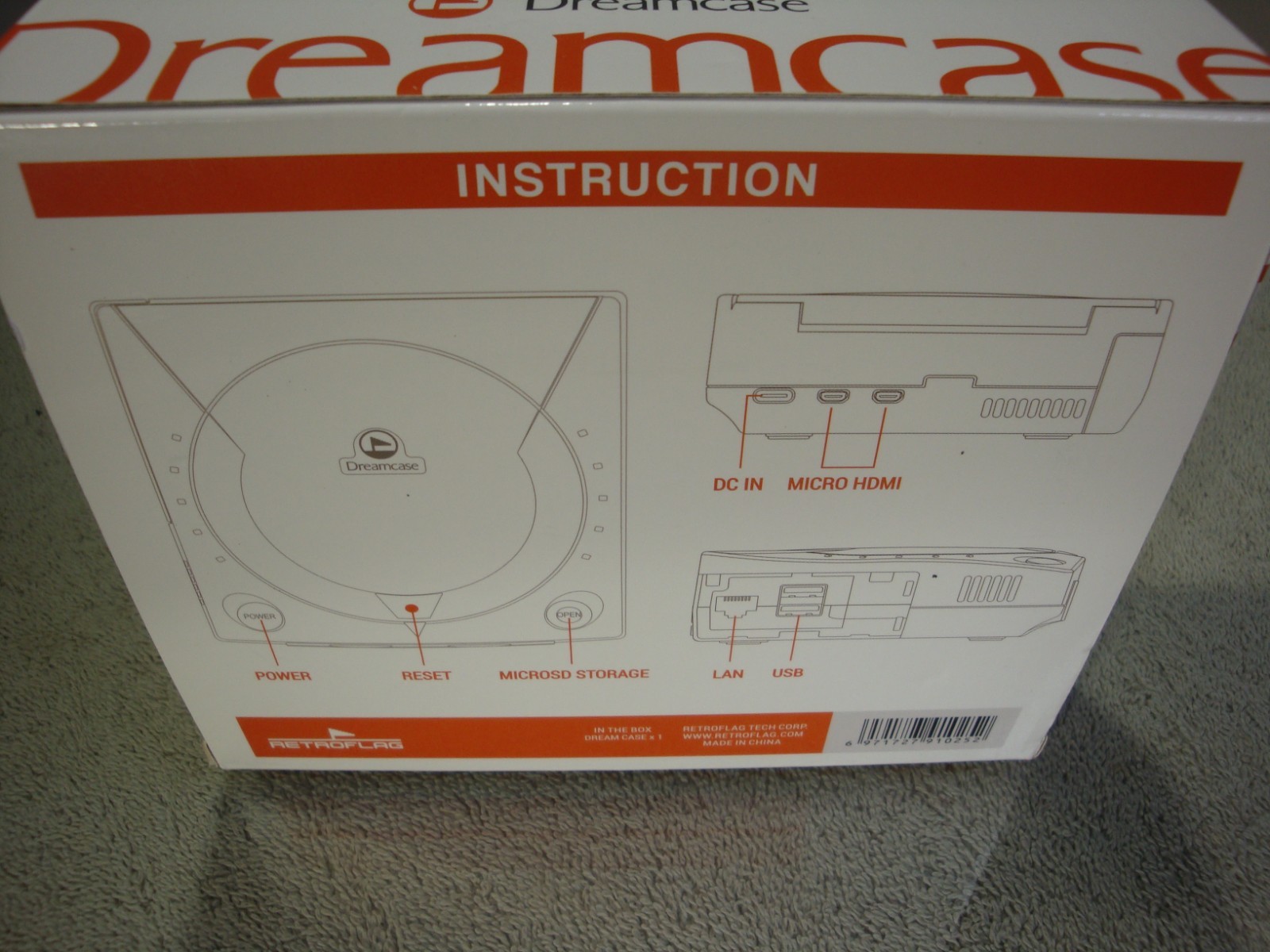 Retroflag DreamCase , For Raspberry Pi 5 Retro Kit Shell