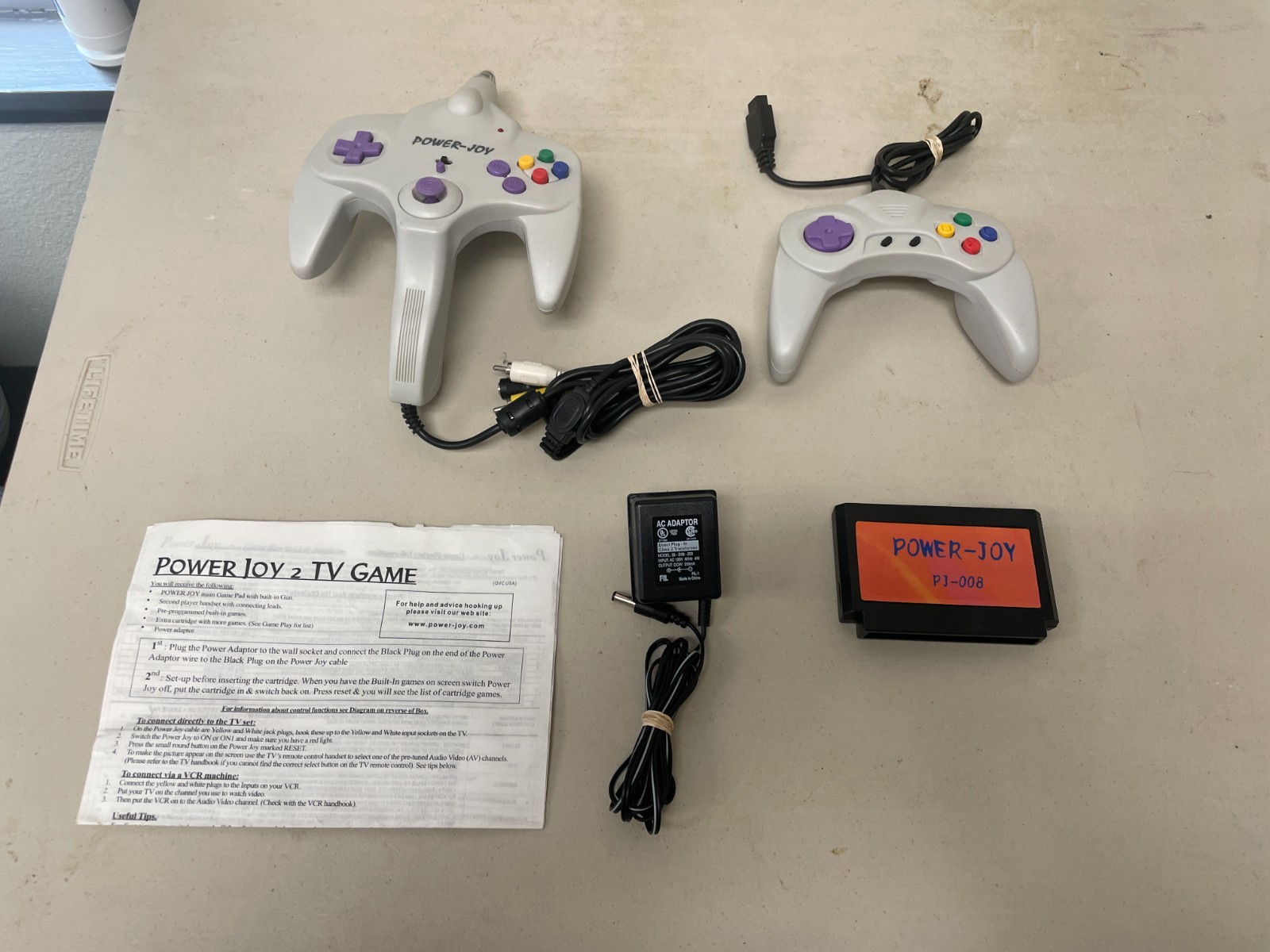 Power Joy Supermax Plug & Play TV Video Game Console 30 Games 2 Controllers