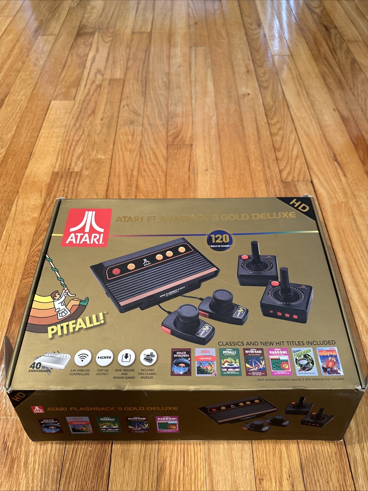 Atari Flashback 8 Gold Deluxe HD Console — Wireless Controllers, 120 Games