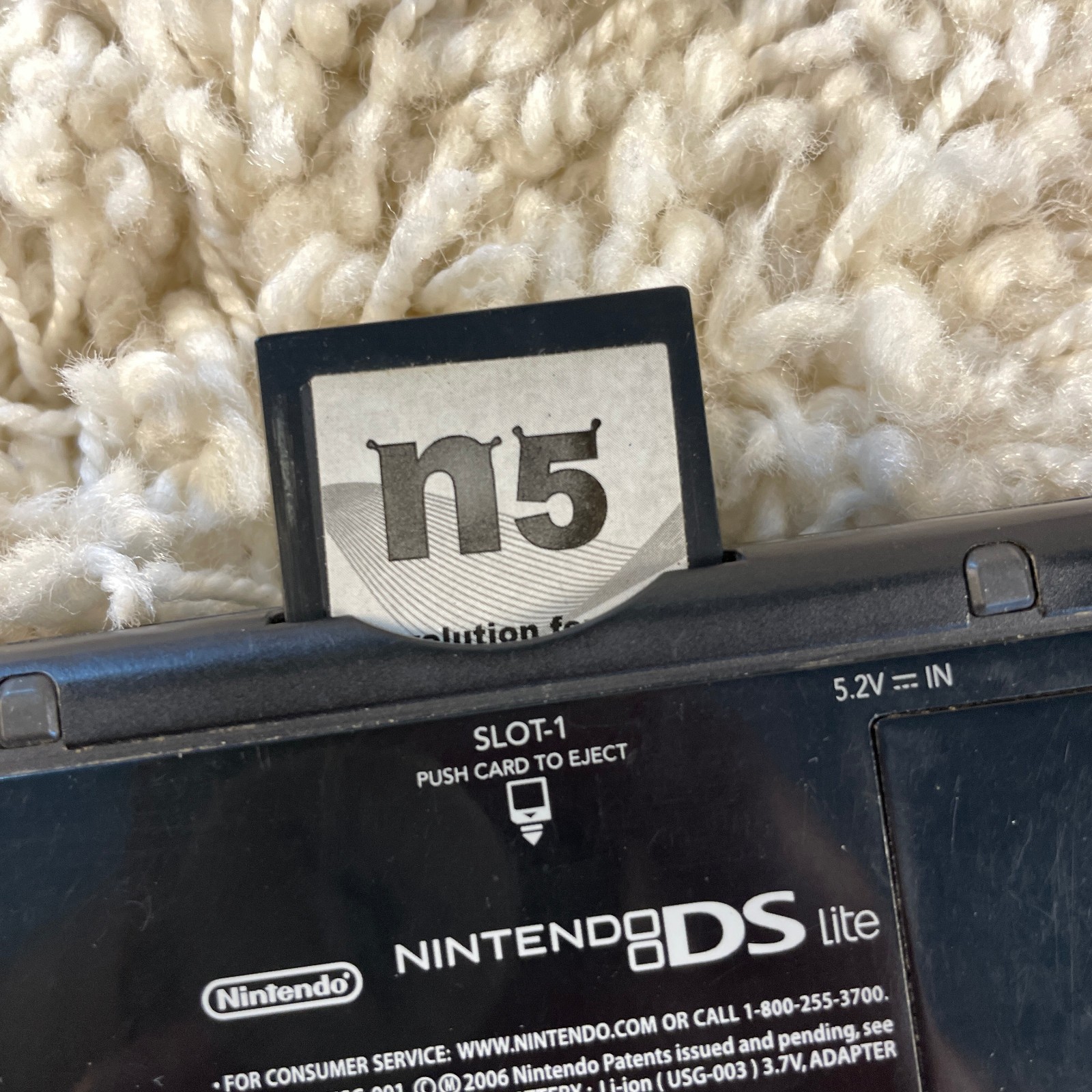 Nintendo DS Lite Handheld Console Onyx Black USG-001 READ