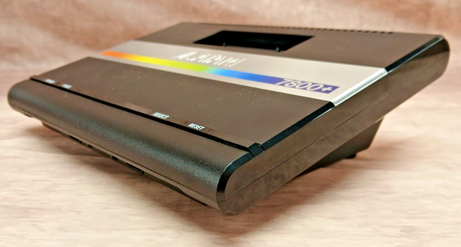 Atari 7800+ Console Wireless Gamepad Crystal Quest Tested
