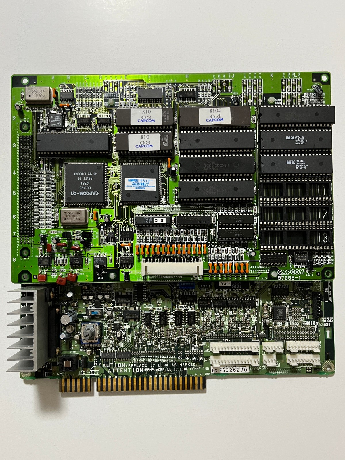 Choukou Senki Kikaioh Capcom ZN-2 Arcade Game JAMMA PCB Japan (Tech Romancer)