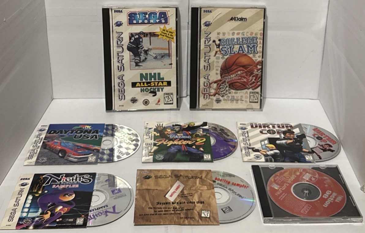 Sega Saturn OEM Console Bundle Fully Serviced Tested Cleaned 👀 w Box Read