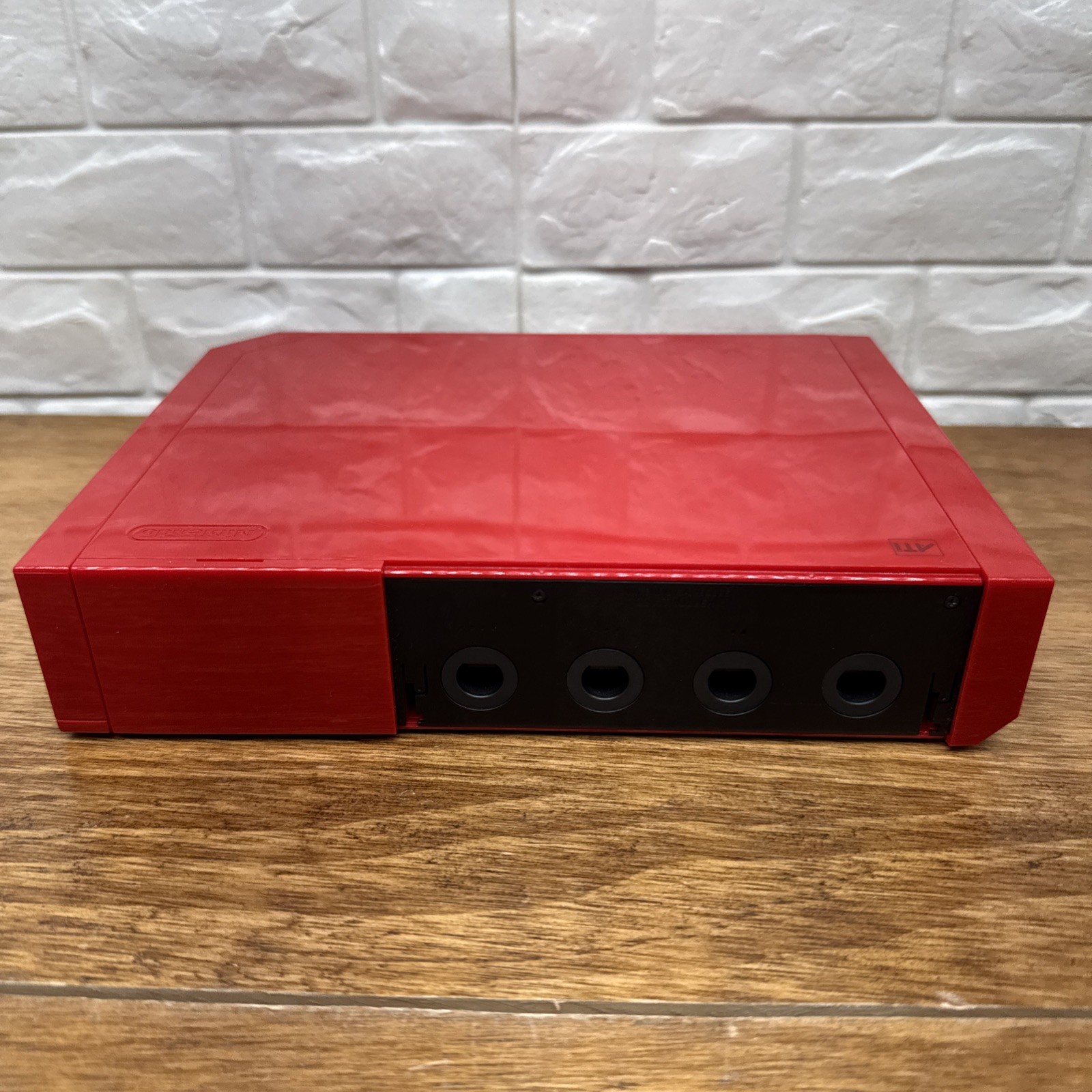 Nintendo Wii Gamecube Compatible Red Console RVL-001 Tested Works Console ONLY