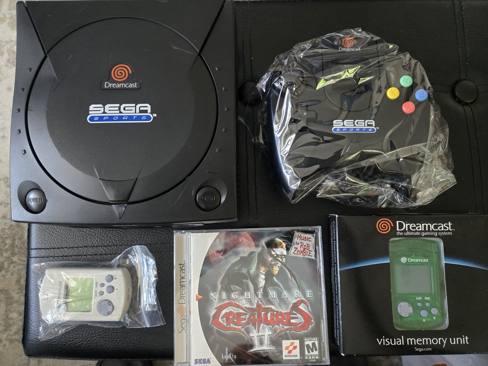 Sega Dreamcast Sega Sports Edition Console Bundle CLEANED 1 Controller 1 Game