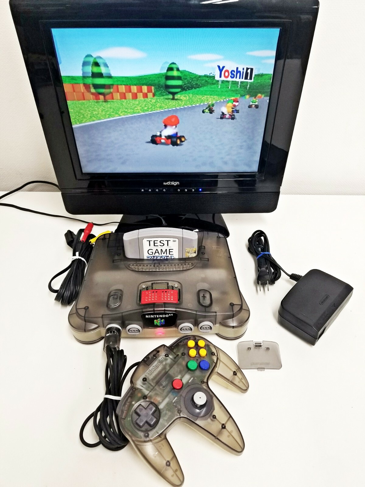 Nintendo 64 Console Jusco Clear Grey & White & Expansion Pak 154 JPN 1 wk to US