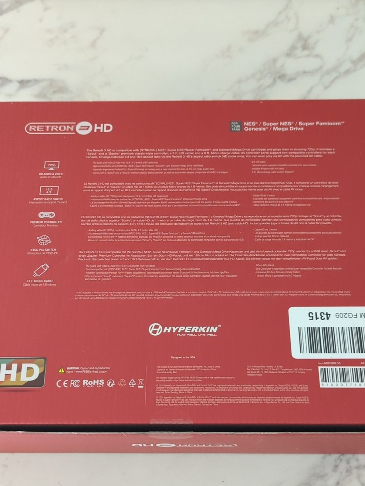 Hyperkin 3 In 1 Retro Gaming Console