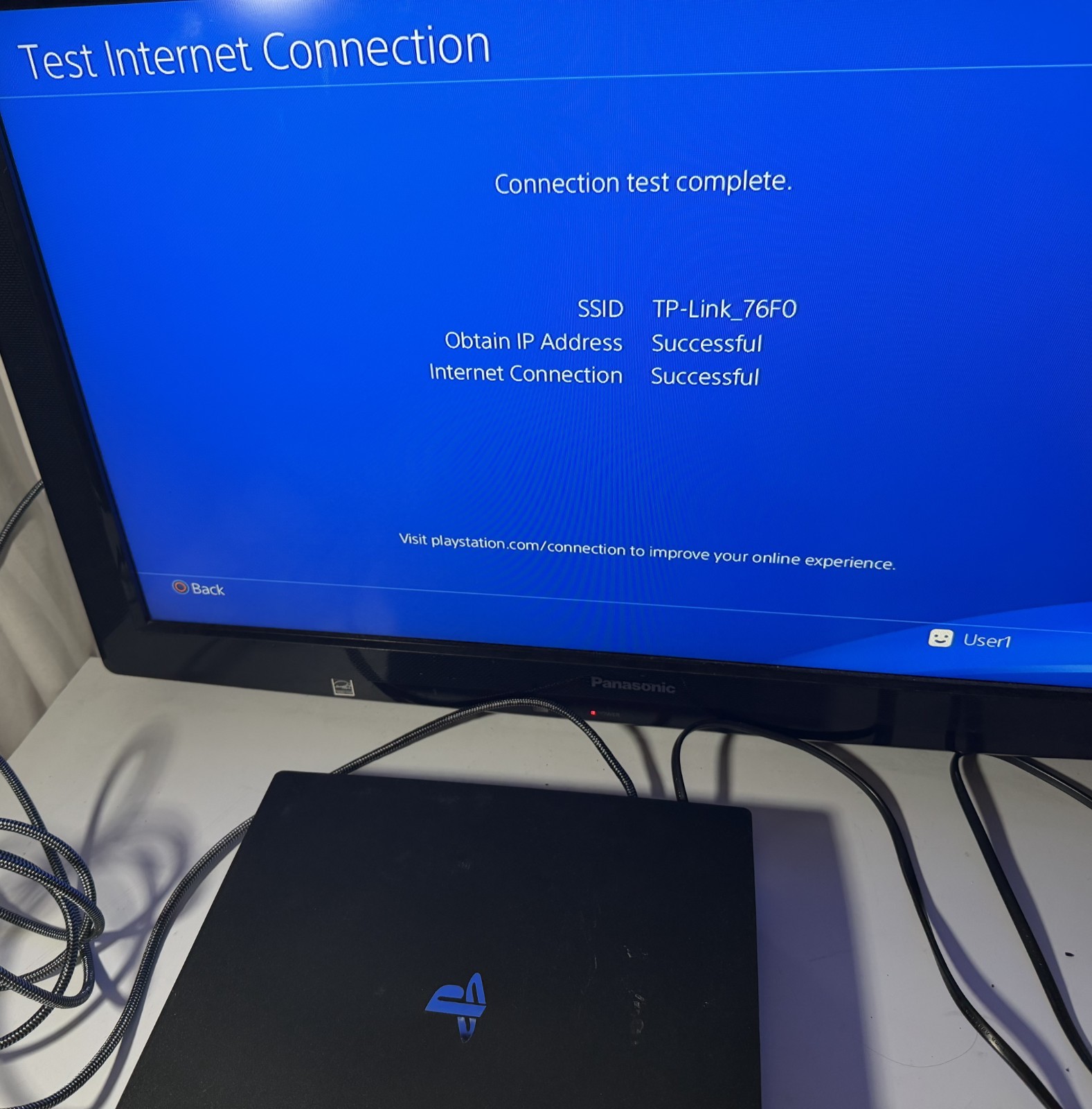 Sony PlayStation 4 Pro 1TB Console CUH-7215B with Controller and Cords-WORKS