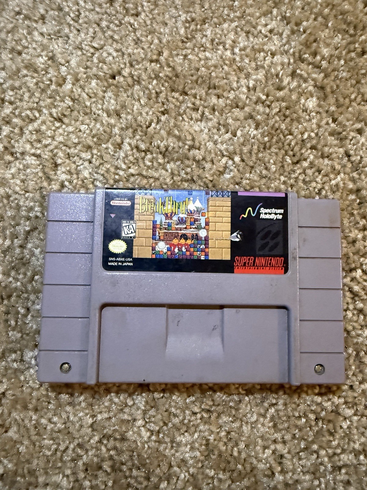Nintendo SNES Console w/ 2 Controllers AV/Power Cords **Read Description**