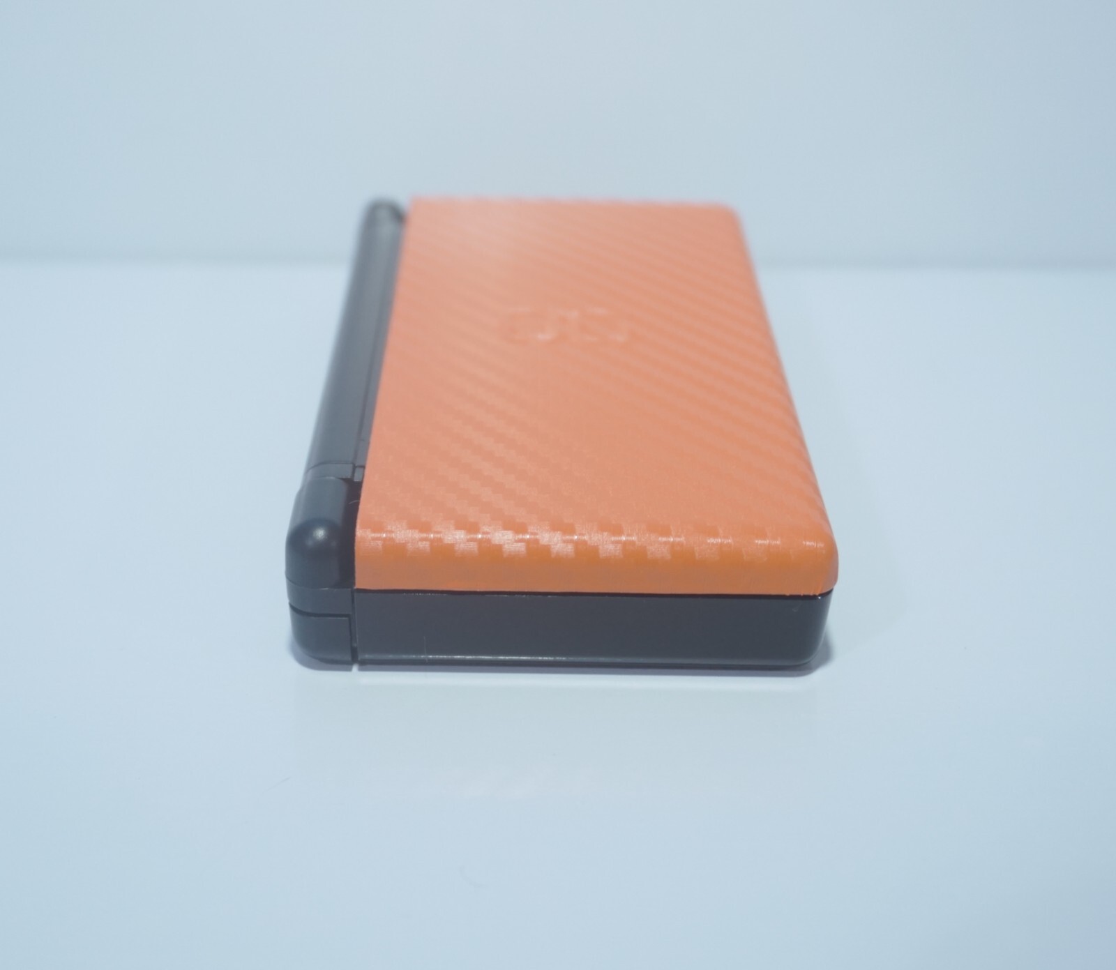 Nintendo DS Lite Carbon Fiber Orange and Black Handheld System with Charger