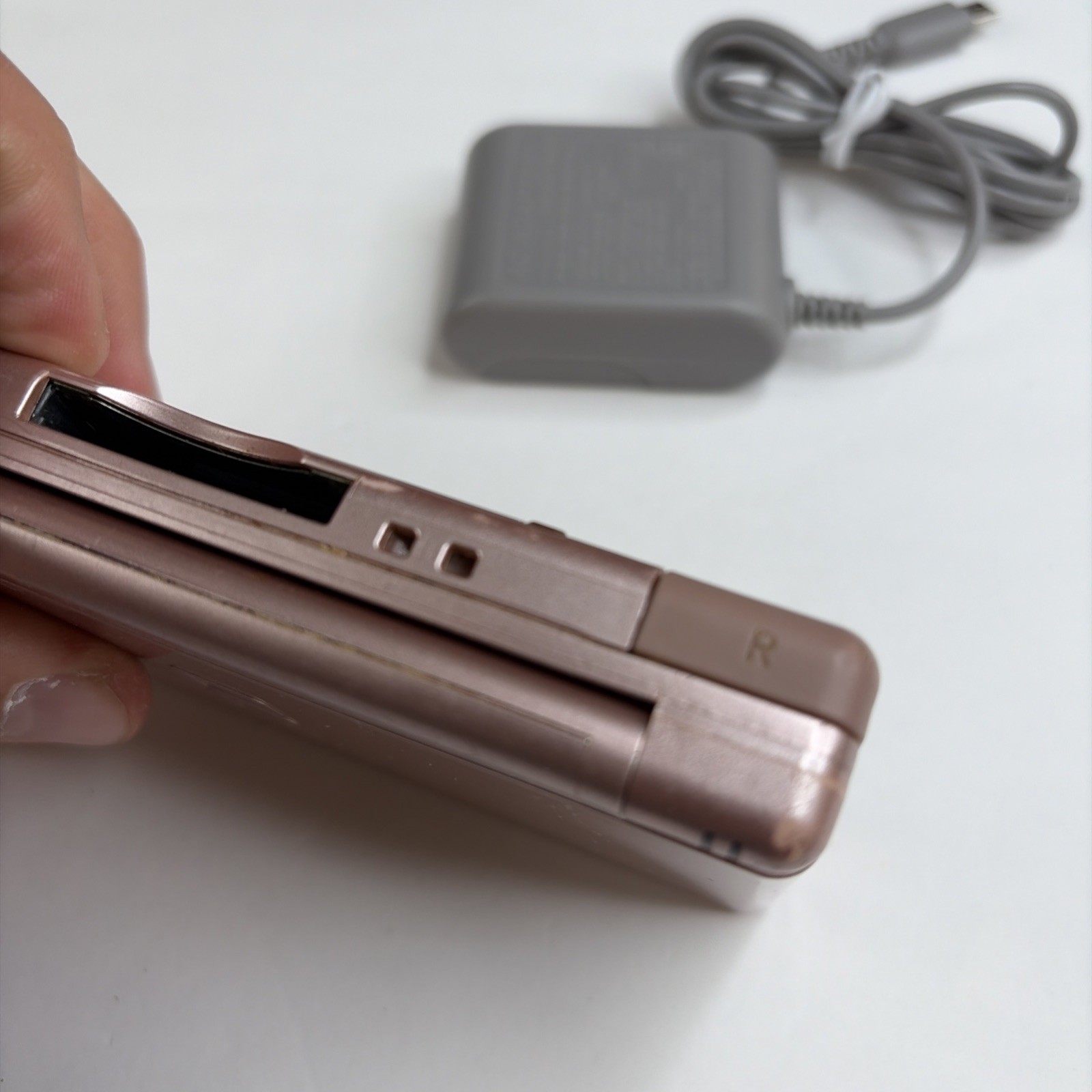 Nintendo DS Lite Rose Pink Handheld Console US Model w/ Charger Tested