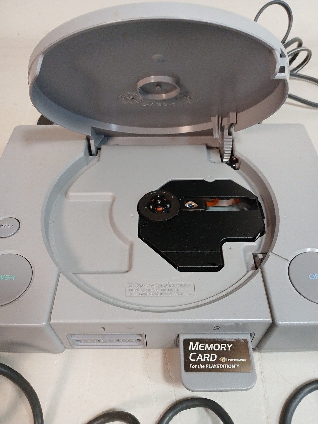 Sony PlayStation 1 PS1 Console And 2 Controllers SCPH-7501 Tested & Working Read
