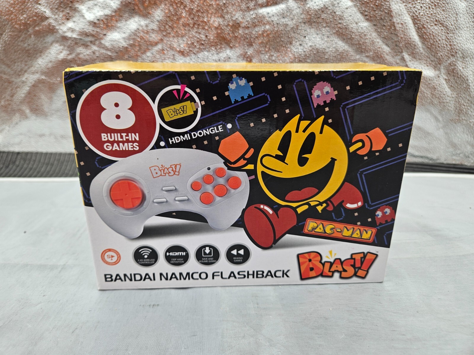 Bandai Namco Pac-Man Flashback Blast! Console, 8 Games -New In Box