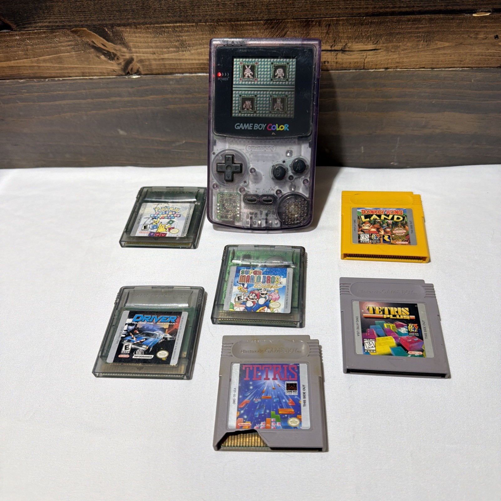 Nintendo Game Boy Color Bundle – Tested & Working – 6 Classic Games Included