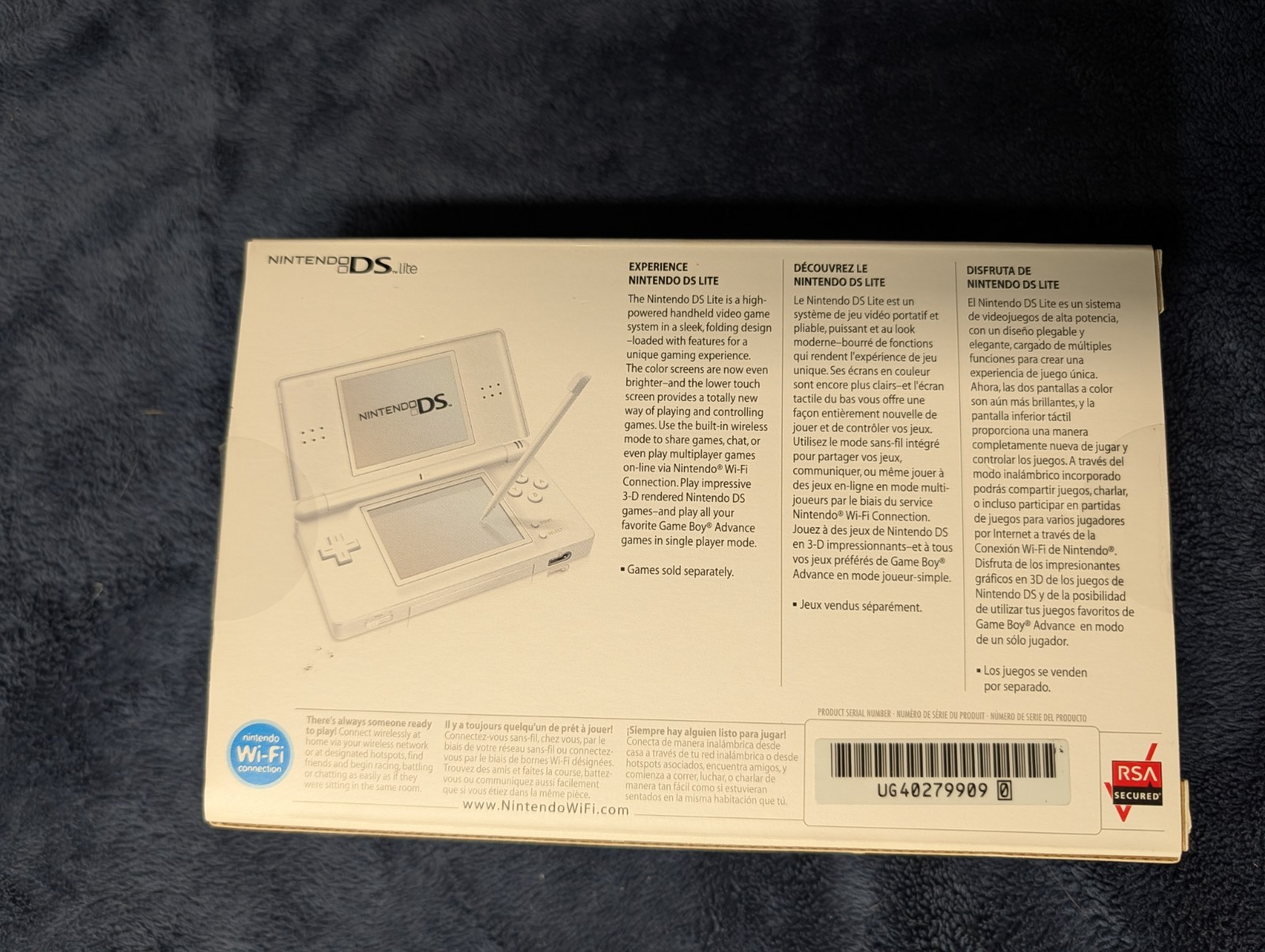 Nintendo DS Lite Console Polar White CIB