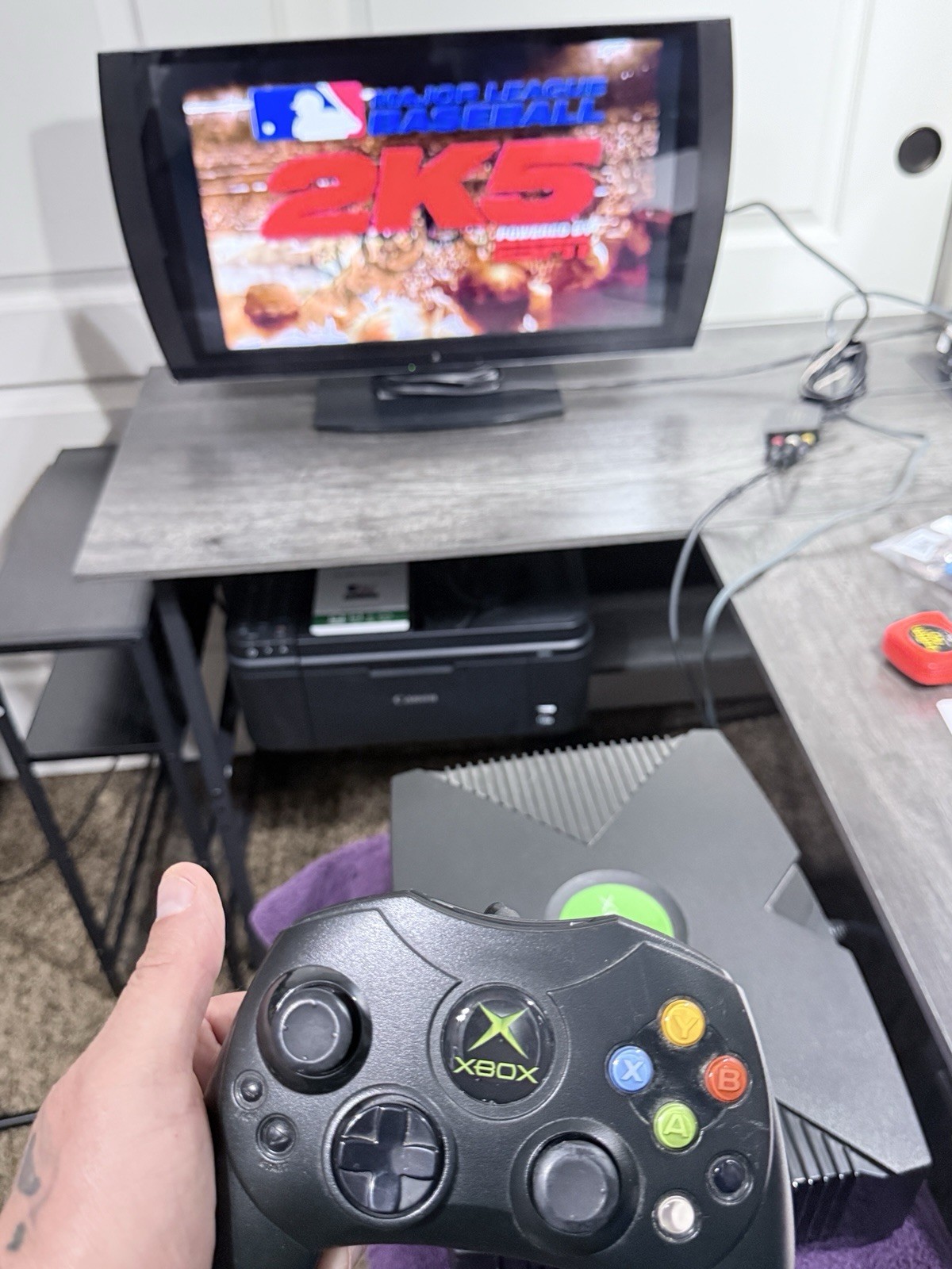 Original Xbox Bundle Tested 10 Games 3 Controllers Logitech Wireless