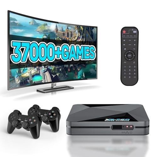 Retro Game Console 37000+ Games Android 9.0 Emuelec 4.6 4K UHD Output 2.4G 5G