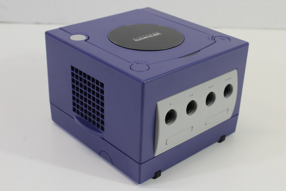 Nintendo Gamecube Console Indigo Purple LED AC S-Video to HDMI NTSC-U/C DOL-001