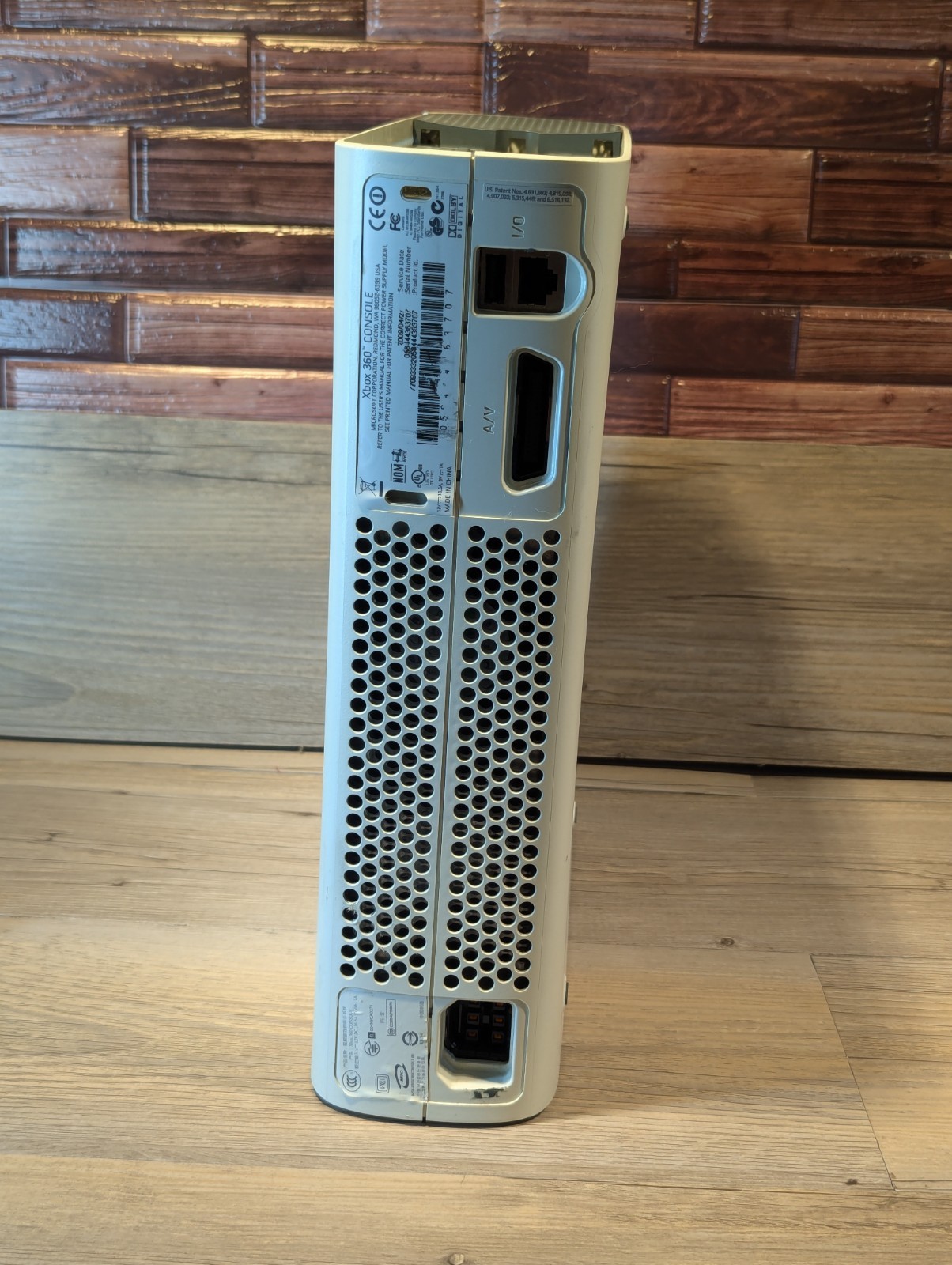 Microsoft Xbox 360 Xenon White Console For Parts Red Ring Good Disc Drive/Case