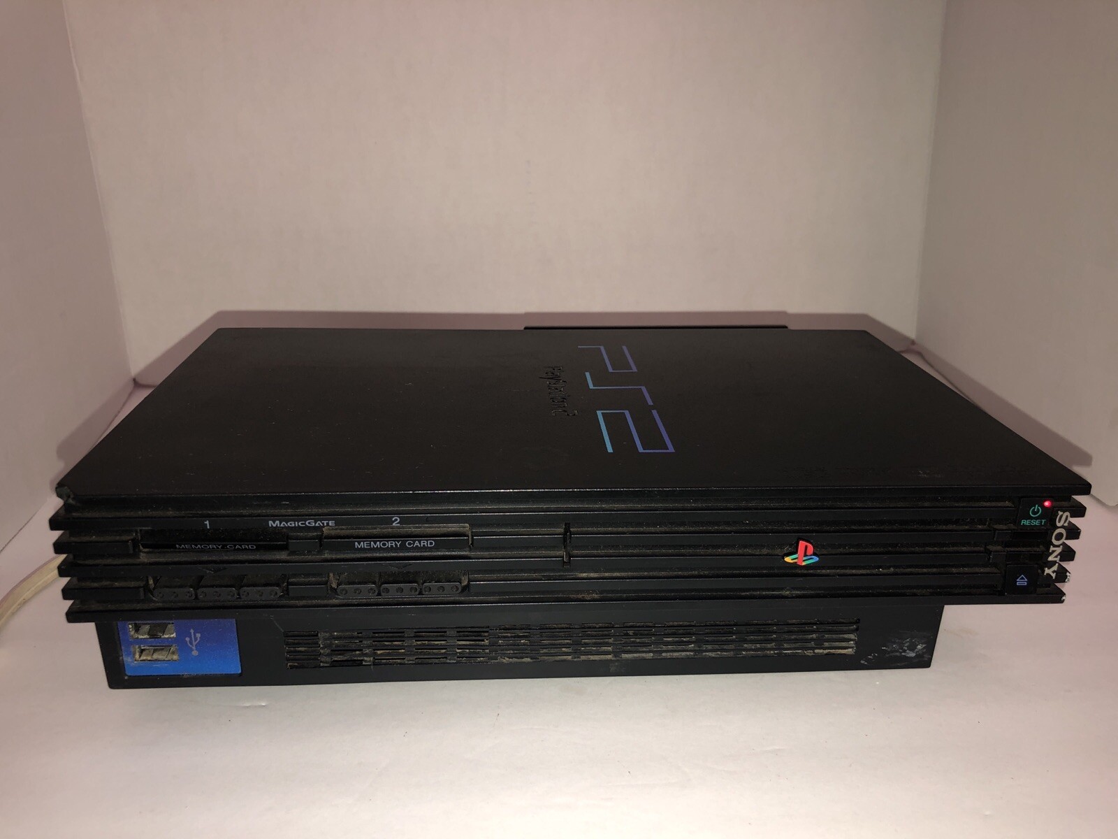 Fixer Upper Sony PlayStation 2 PS2 SCPH-50001/N-Lights Up/CD Door Don’t Open