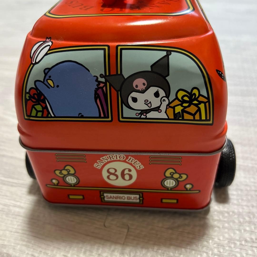 Hello Kitty Tin Case Sanrio Bus Trinket Box 1986 Retro