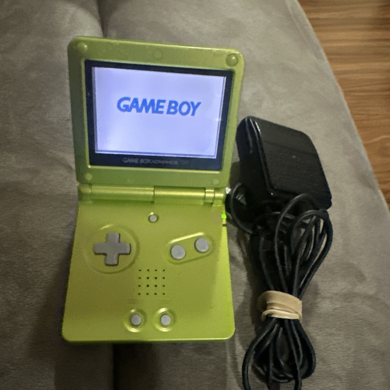 Nintendo Game Boy Advance SP AGS-001 lime Green Handheld Console. Tested!