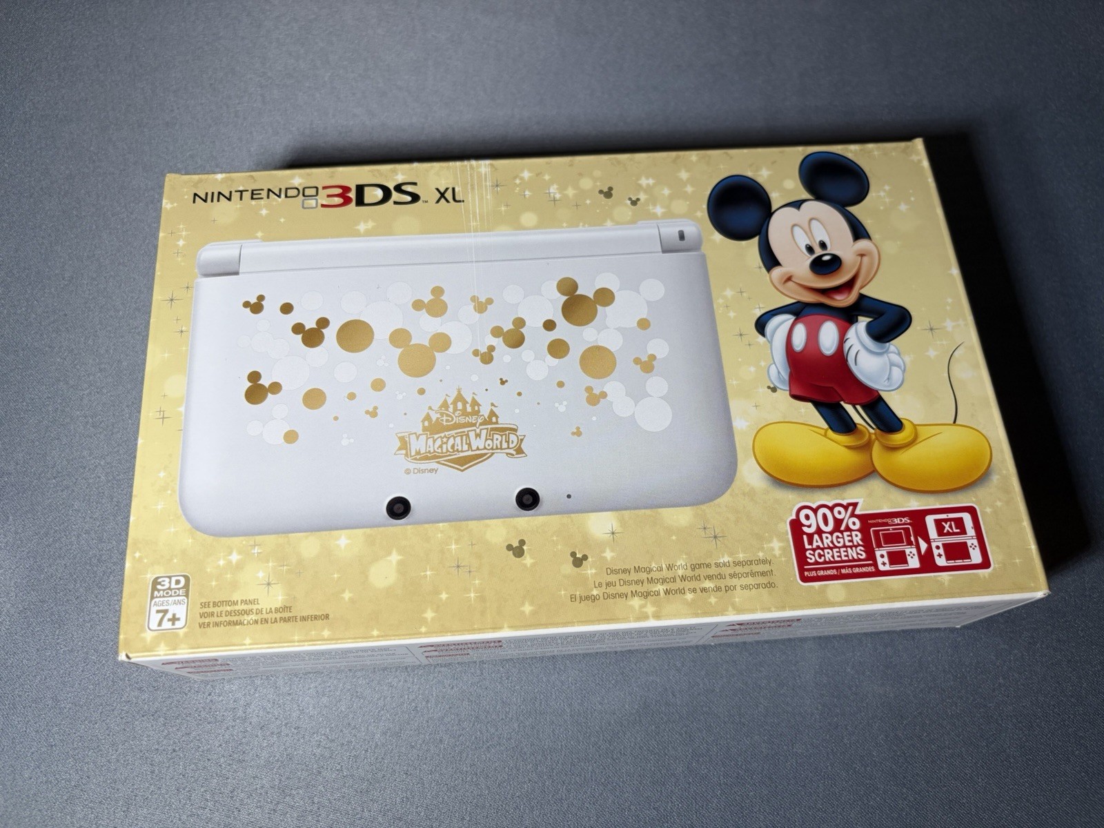 Nintendo 3DS XL – Mickey Mouse Disney Edition – Great Box – Brand New