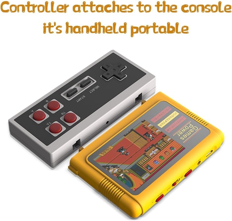 Retro Game Console 1000 Games 2.8 inch HD Screen Two Wireless Controllers SEALED