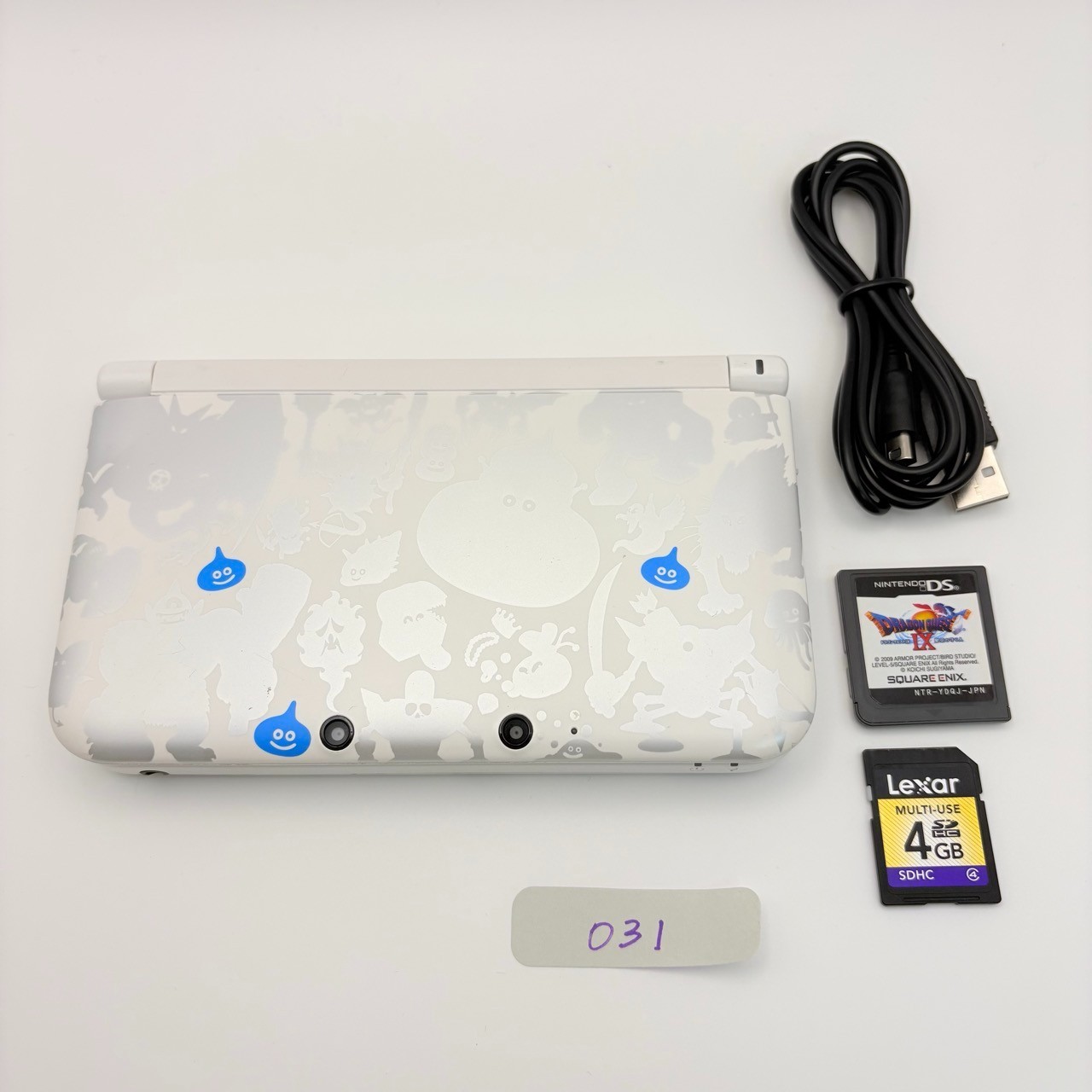 Mint Authentic 3DS LL XL Dragon Quest Limited White Console Working Tested Japan