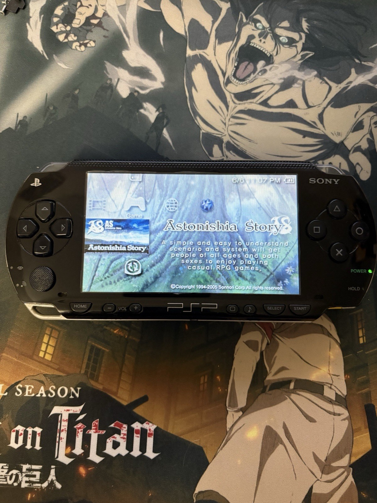 Sony PlayStation Portable PSP 1001 Black Fat Console Tested Working Excellent