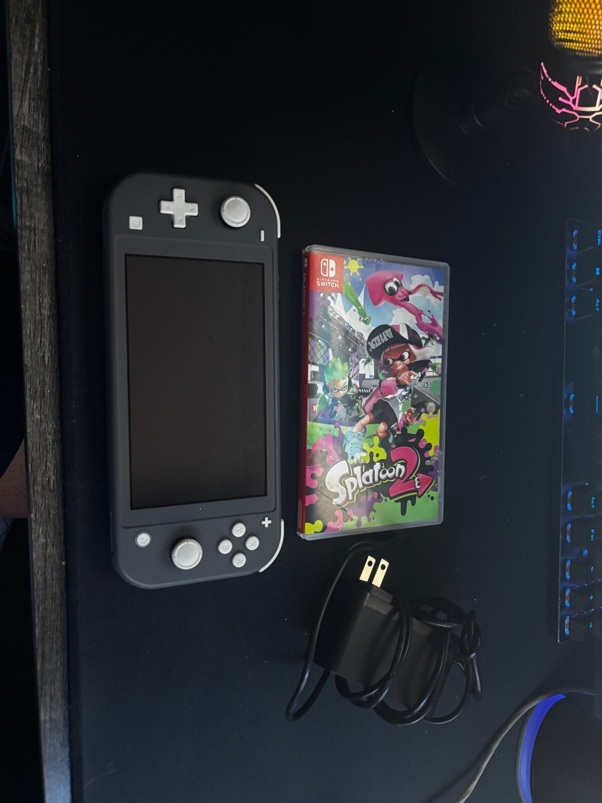Nintendo Switch Lite Gray Handheld System + Splatoon 2 (Used)