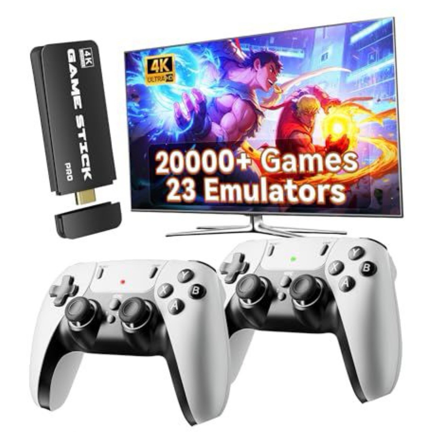 M15 Retro Game Console 4K HD Game Stick 2.4G Wireless Controllers 23 Simulators