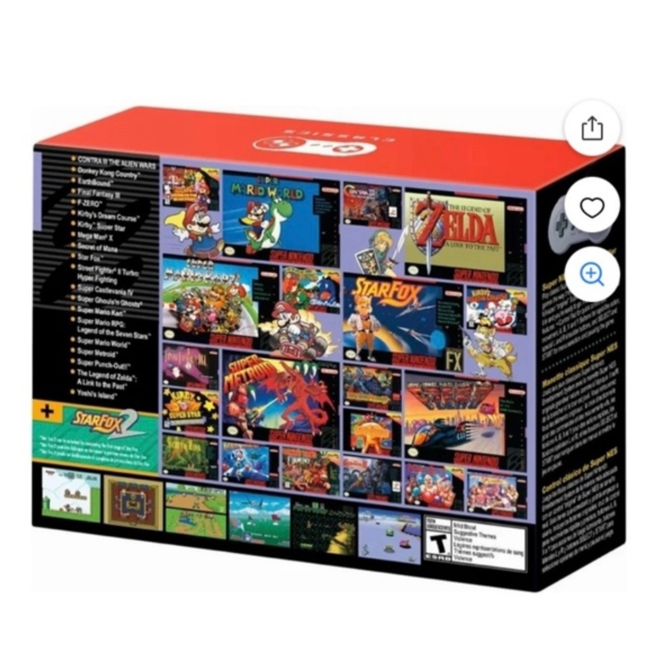 Nintendo Super NES Mini Classic Edition Control Deck – Gray