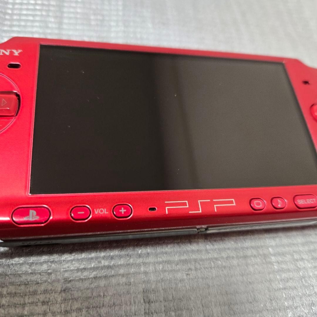 Sony PSP-3000 Radiant Red Console Tested Working Region Free Box Manual