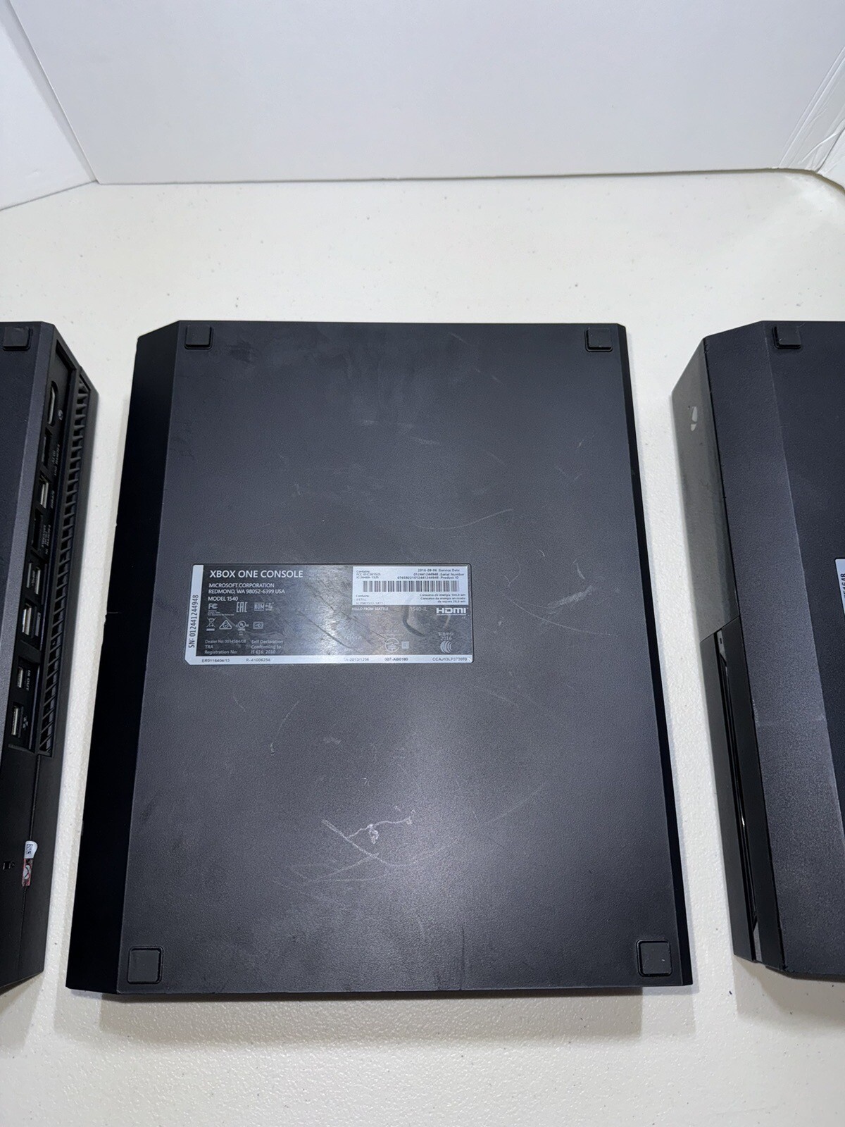 Lot Of 3 Microsoft Xbox Ones – 1540 500GB Black Home Console Only.