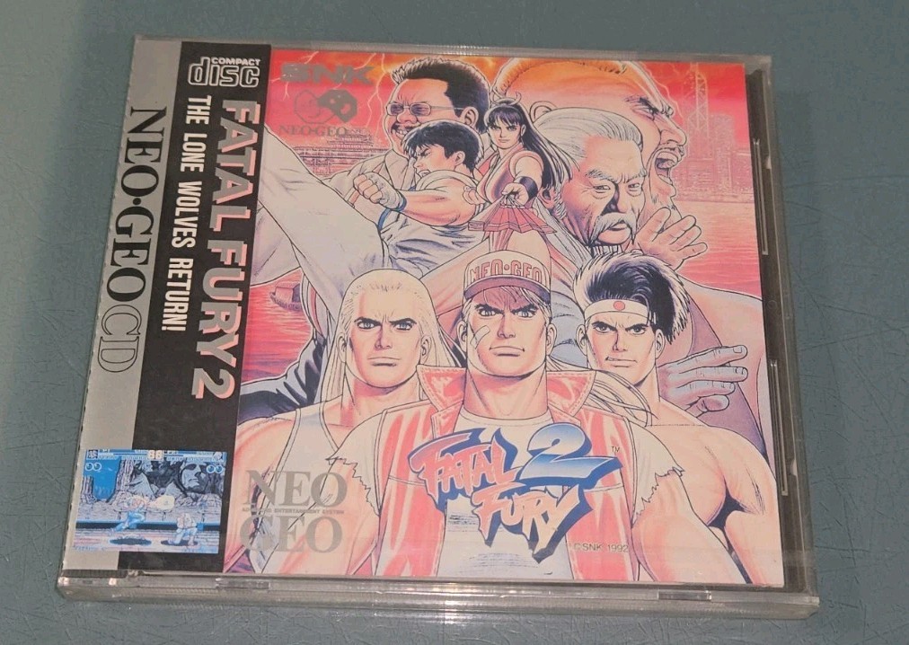 US NEW FACTORY SEALED Fatal Fury 2 Neo Geo CD Sun Fade On Front