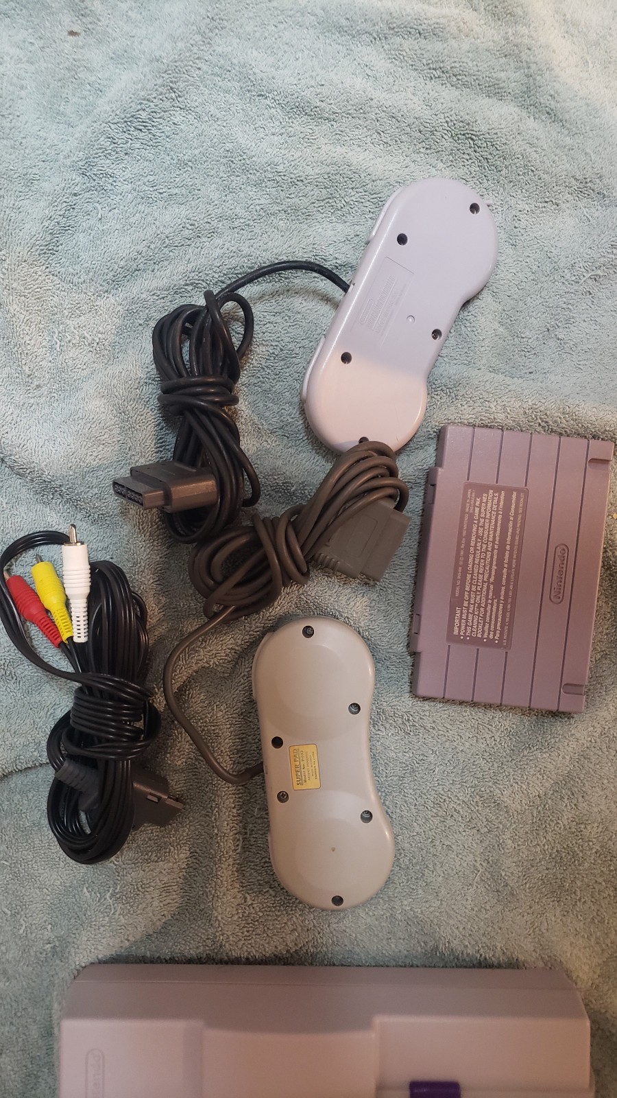 REBUILT Super Nintendo Console Bundle & Super Mario World *CLEANED TESTED!* SNES