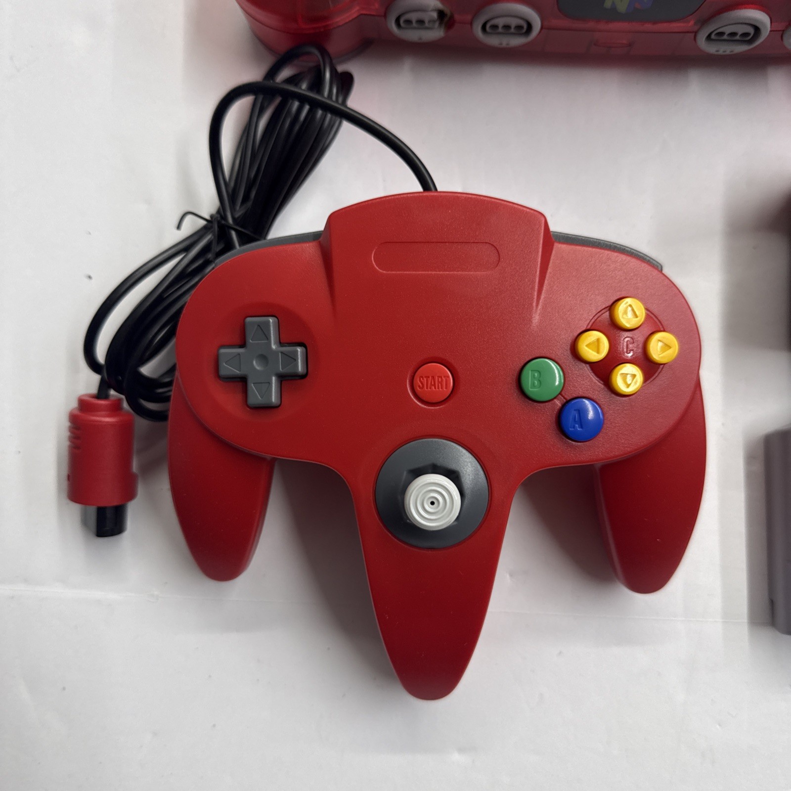 N64 – Nintendo 64 Watermelon Red Console Tested Working Chipped Port 2943