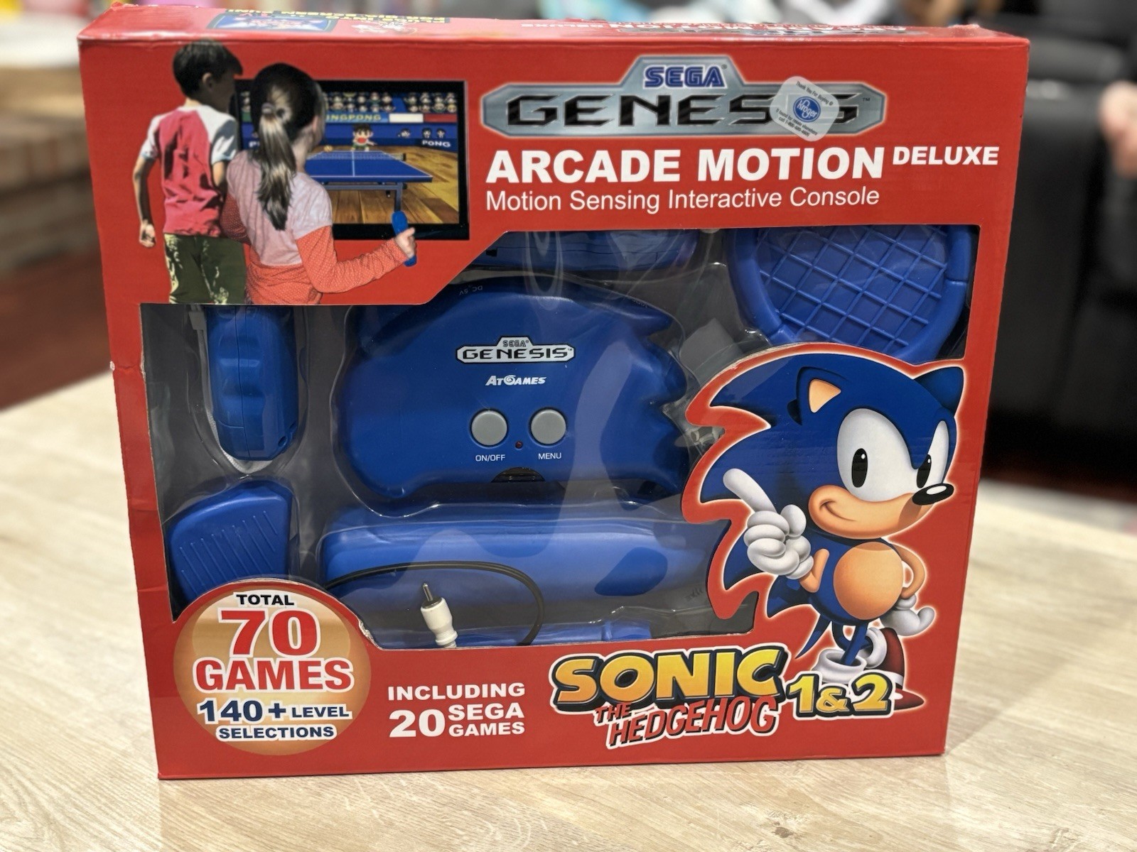 RARE FIND~Sega Genesis-Arcade Motion Deluxe-Console-SONIC THE HODGEHOG 1 & 2