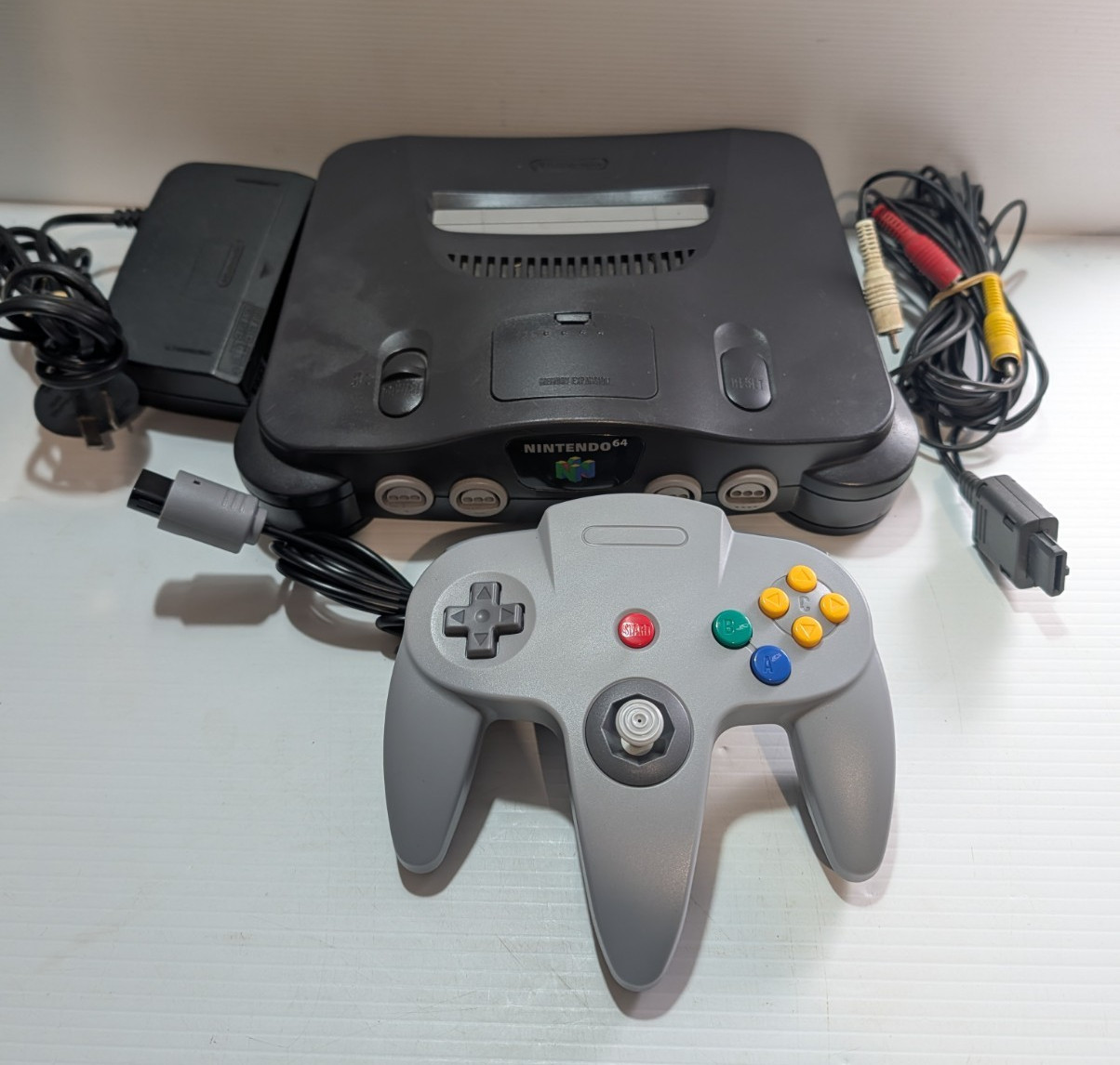 Nintendo 64 N64 Console with Red Expansion Pack Pak NUS-001 PAL Tested Working