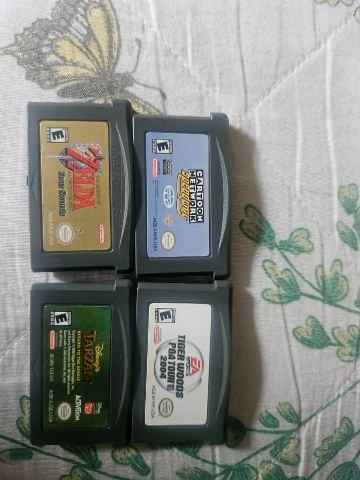 Gameboy Advanced SP with Case, Charger, and 4 Games
