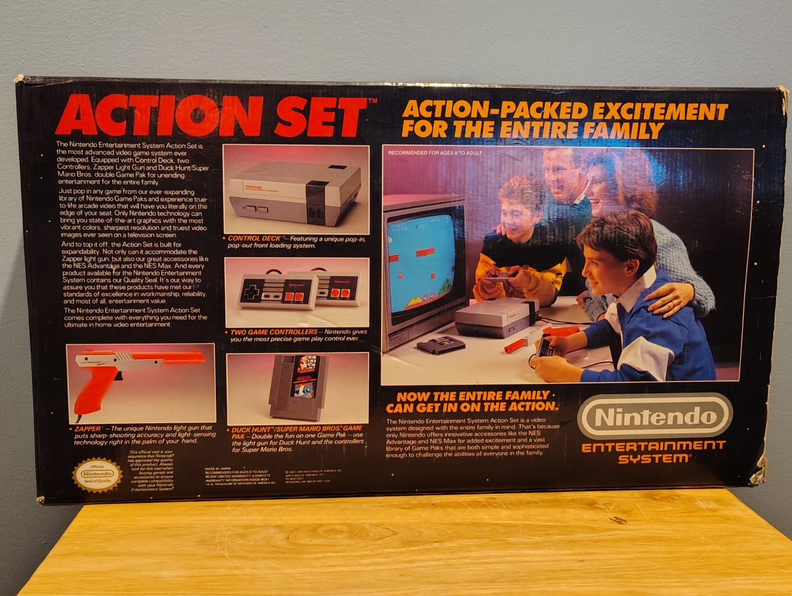 Nintendo NES Action Set Console System Complete Set CIB OEM Great Shape C Pics
