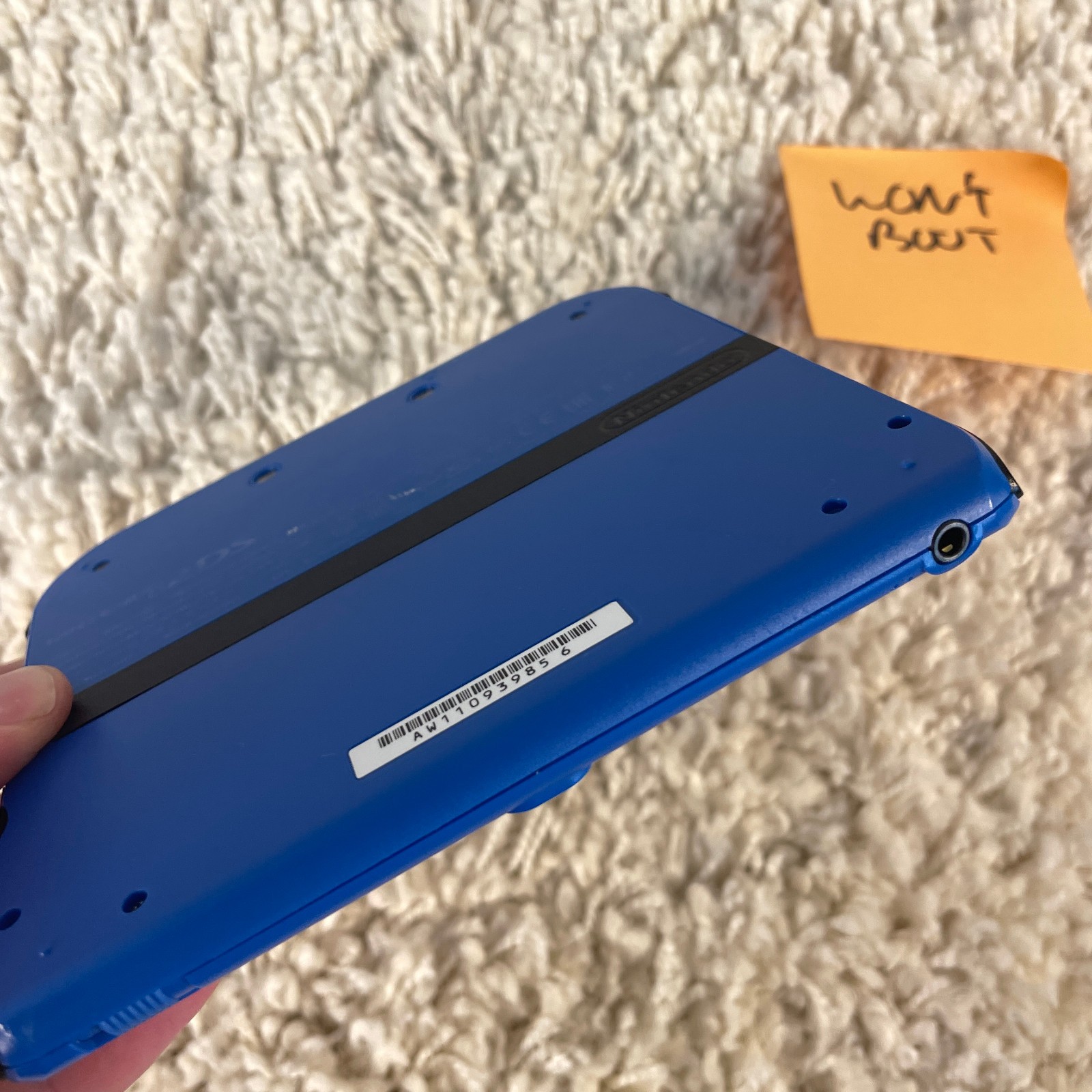 Nintendo 2DS Electric Blue Handheld Console System FTR-001 PARTS