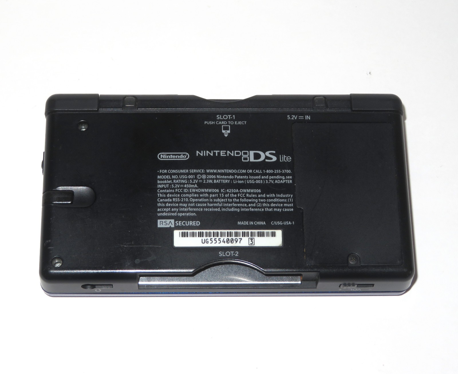 Nintendo DS Lite Handheld System MINT w/ Call of Duty Blue/Black USG-001 TESTED!