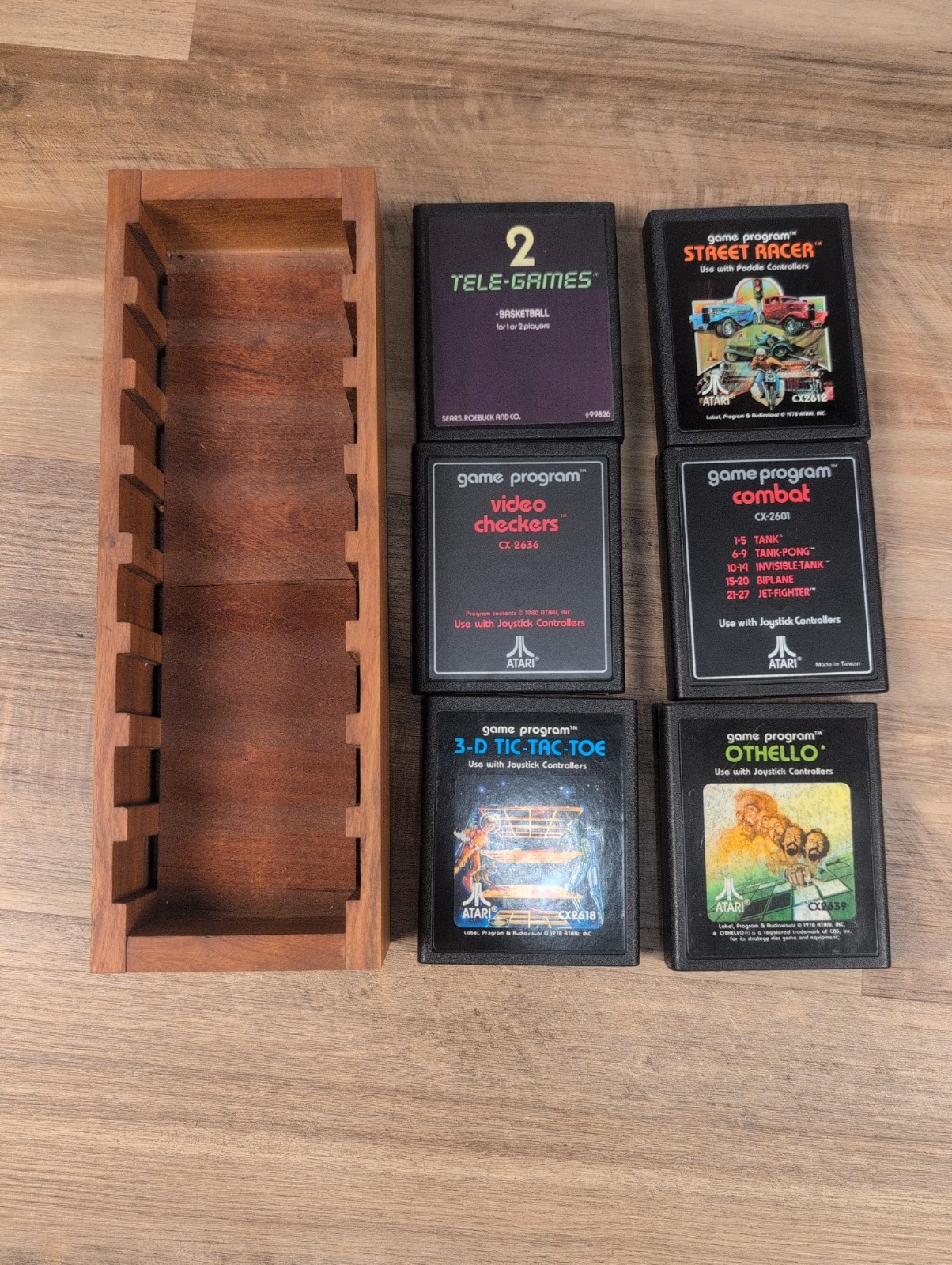 Atari 2600 Heavy Sixer Console W Games Controllers And Eprom Chips See Descrip
