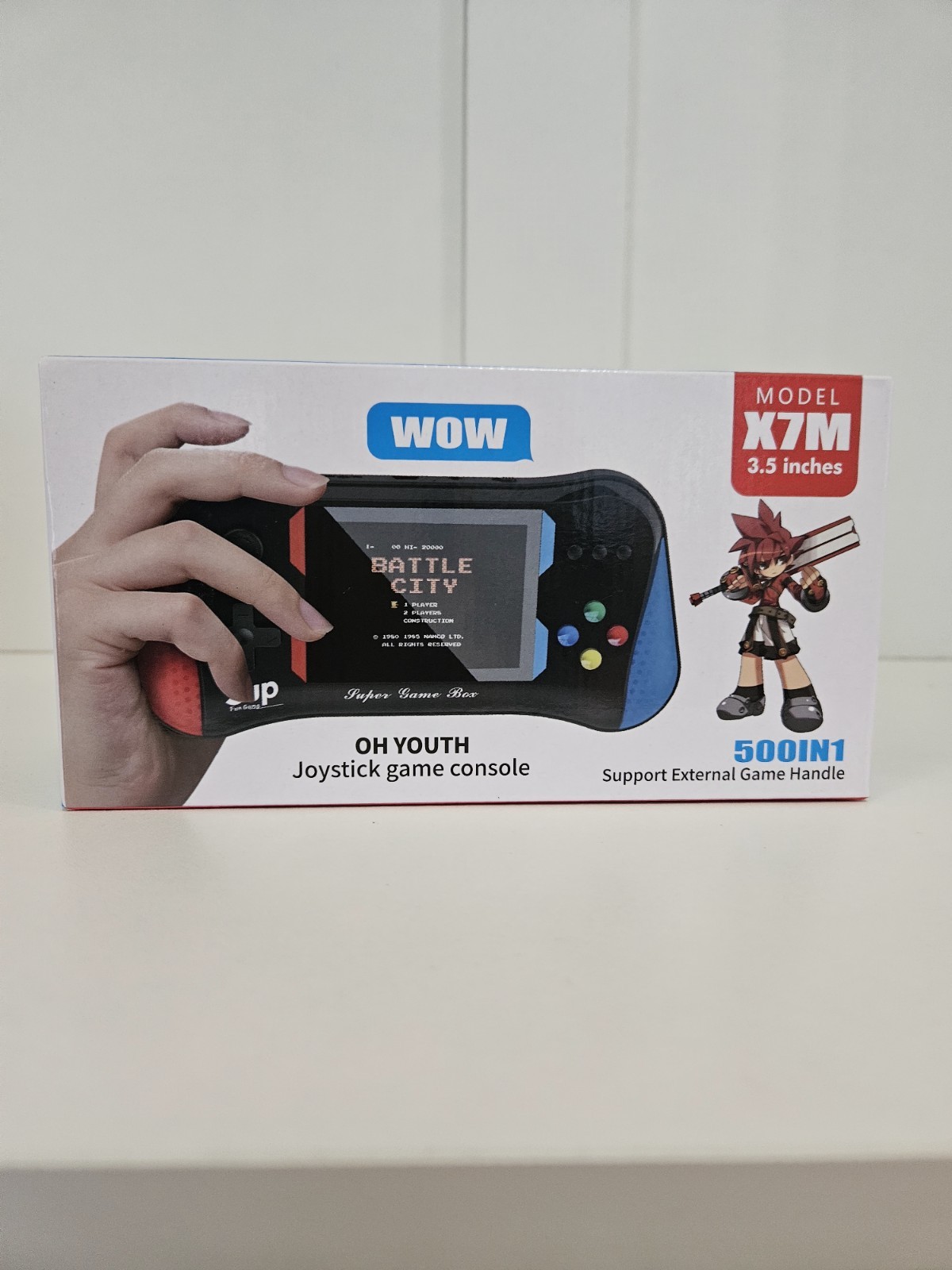 OH YOUTH JOYSTICK GAME CONSOLE- MODEL X7M – 3.5 INCHES -RED & BLUE –